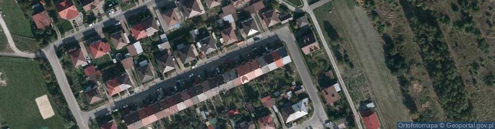 Zdjęcie satelitarne Modrzewiowa ul.