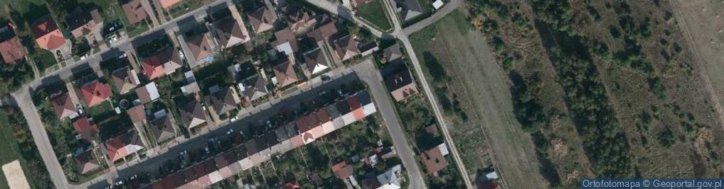 Zdjęcie satelitarne Modrzewiowa ul.