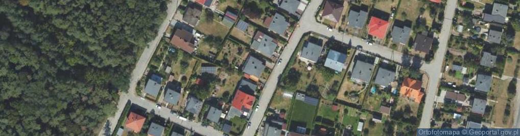 Zdjęcie satelitarne Modrzewiowa ul.
