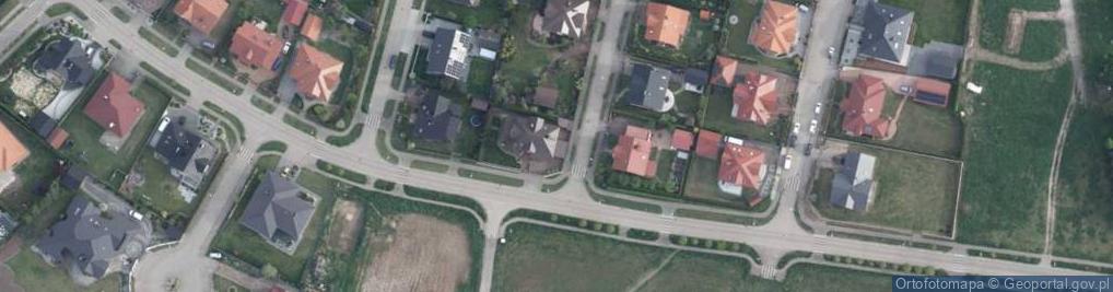 Zdjęcie satelitarne Modrzewiowa ul.