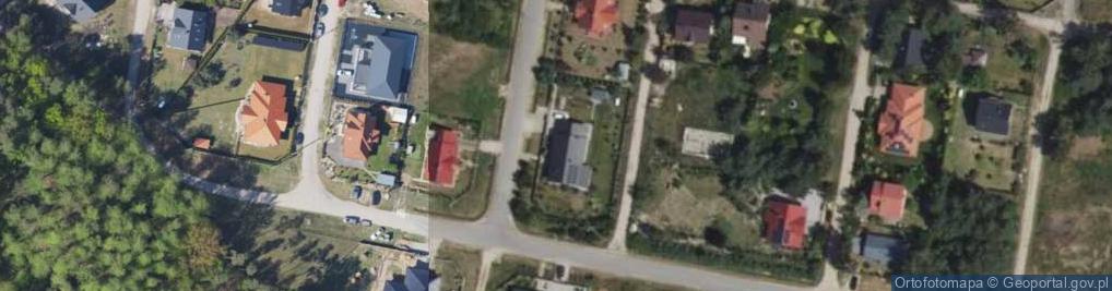 Zdjęcie satelitarne Modrzewiowa ul.