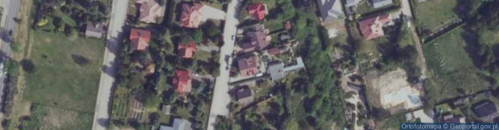 Zdjęcie satelitarne Modrzewiowa ul.