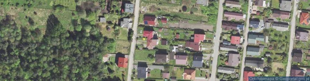 Zdjęcie satelitarne Modrzewiowa ul.