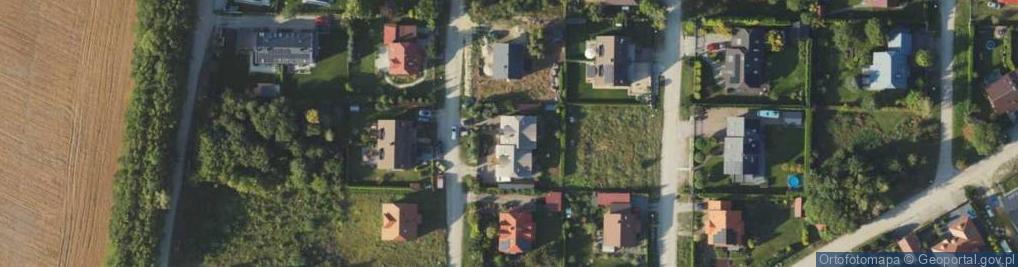 Zdjęcie satelitarne Modrzewiowa ul.