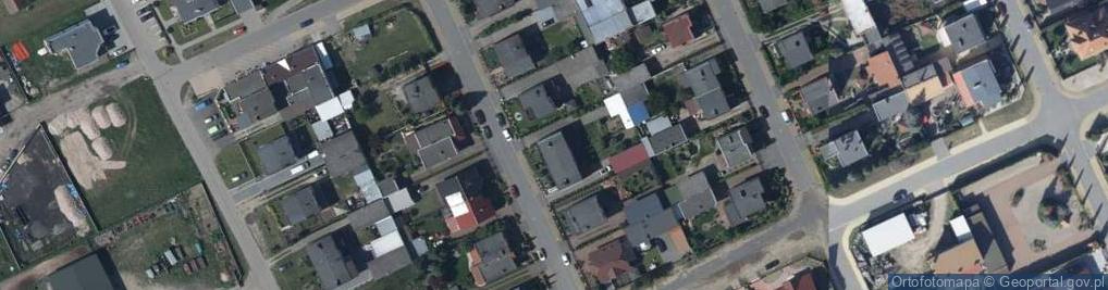 Zdjęcie satelitarne Modrzewiowa ul.