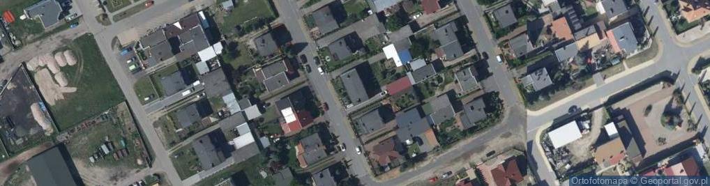 Zdjęcie satelitarne Modrzewiowa ul.