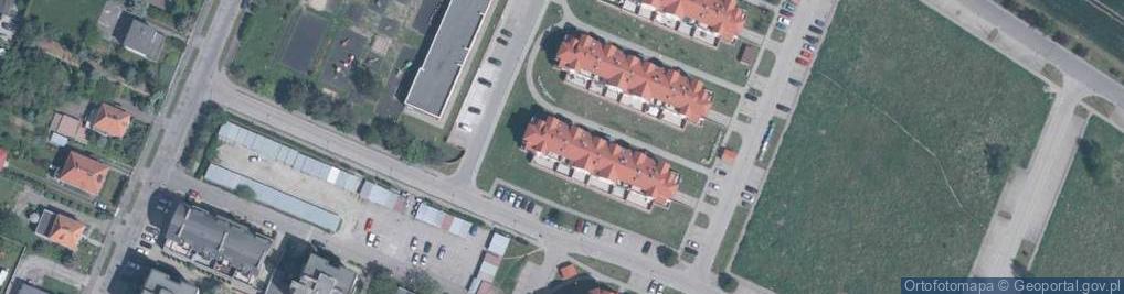 Zdjęcie satelitarne Modrzewiowa ul.