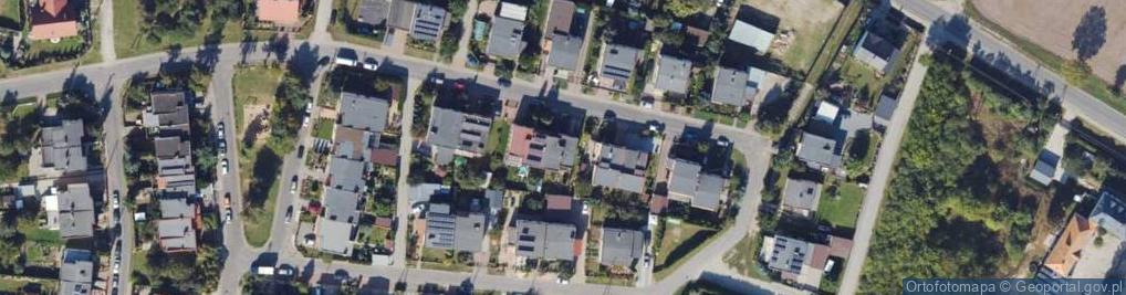 Zdjęcie satelitarne Modrzewiowa ul.