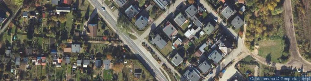 Zdjęcie satelitarne Modrzewiowa ul.