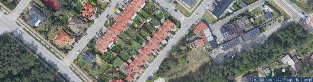 Zdjęcie satelitarne Modrzewiowa ul.