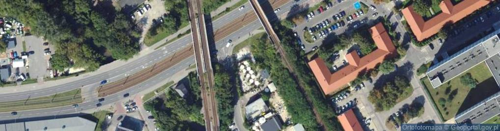 Zdjęcie satelitarne Mogilska ul.