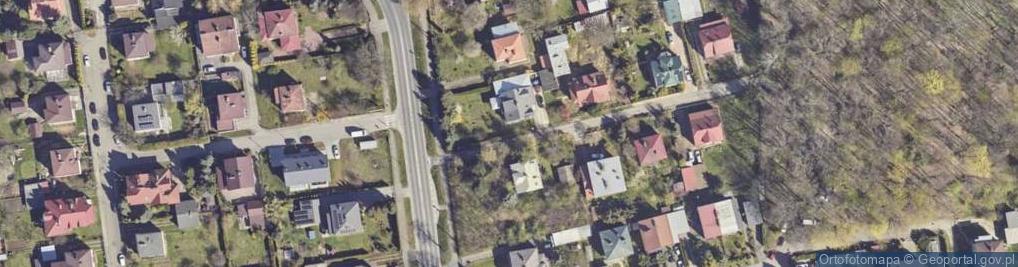 Zdjęcie satelitarne Modrzewiowa ul.