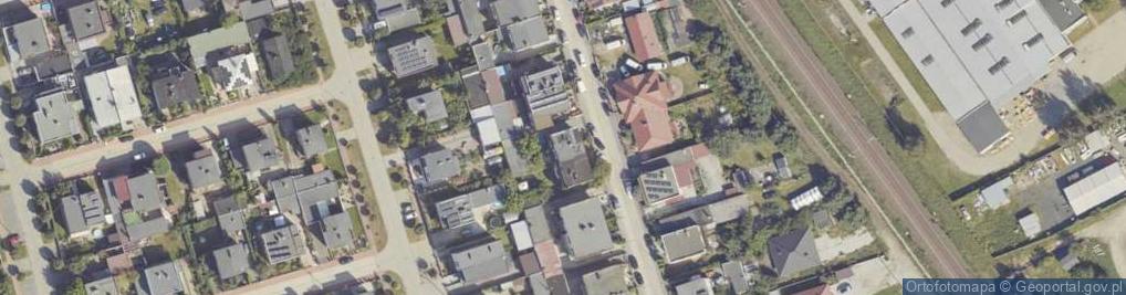 Zdjęcie satelitarne Modrzewiowa ul.