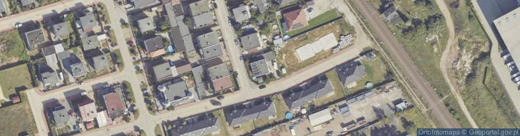Zdjęcie satelitarne Modrzewiowa ul.