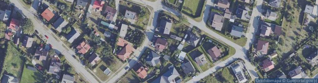 Zdjęcie satelitarne Modrzewiowa ul.