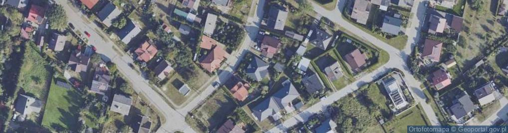 Zdjęcie satelitarne Modrzewiowa ul.