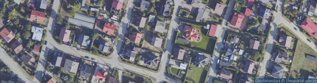 Zdjęcie satelitarne Modrzewiowa ul.