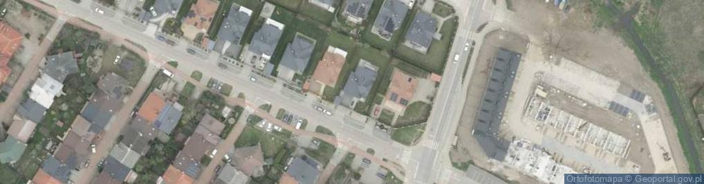 Zdjęcie satelitarne Modrzewiowa ul.