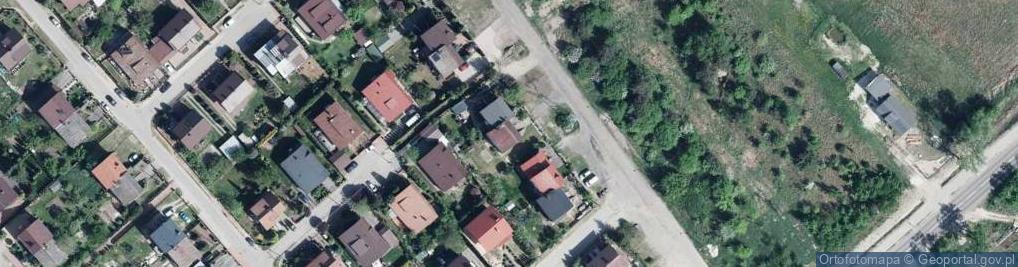 Zdjęcie satelitarne Modrzewiowa ul.