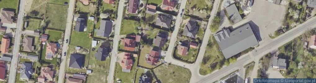 Zdjęcie satelitarne Modrzewiowa ul.