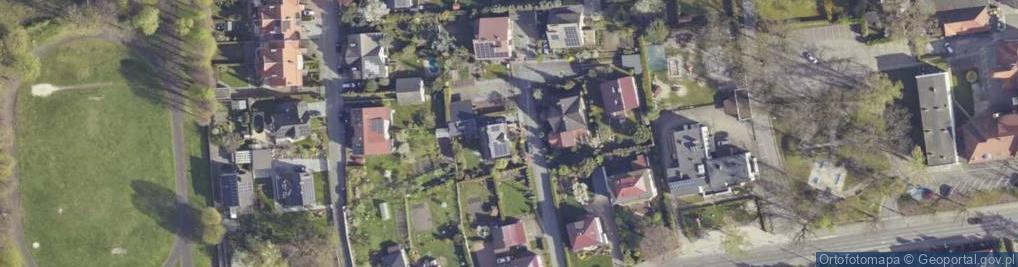Zdjęcie satelitarne Modrzewiowa ul.
