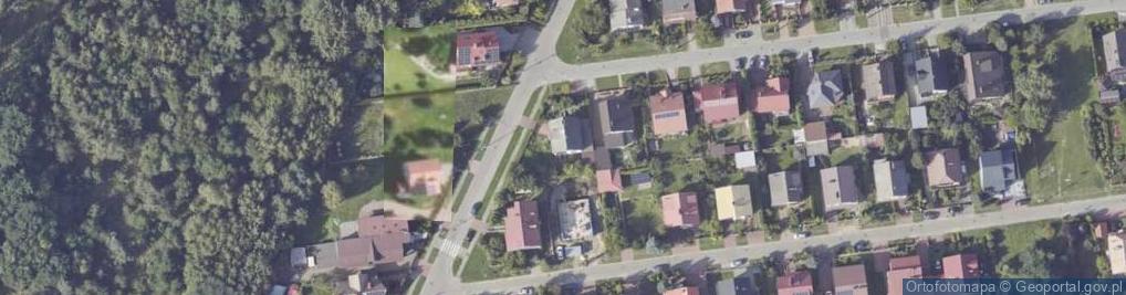 Zdjęcie satelitarne Modrzewiowa ul.