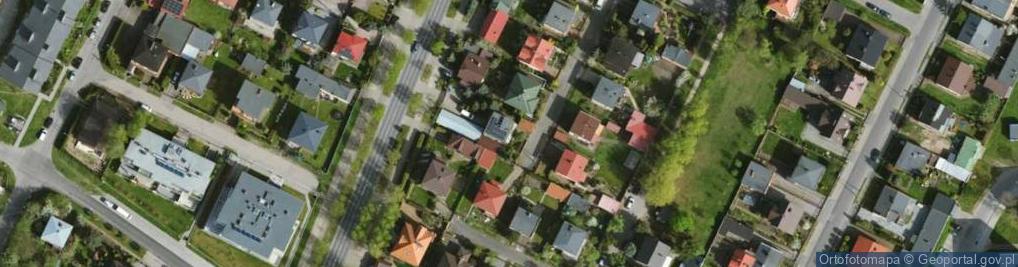 Zdjęcie satelitarne Modrzewiowa ul.