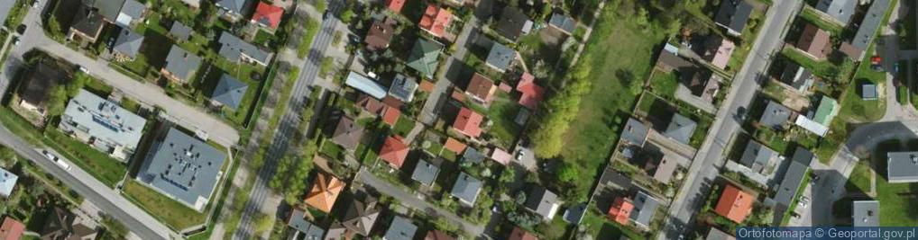 Zdjęcie satelitarne Modrzewiowa ul.