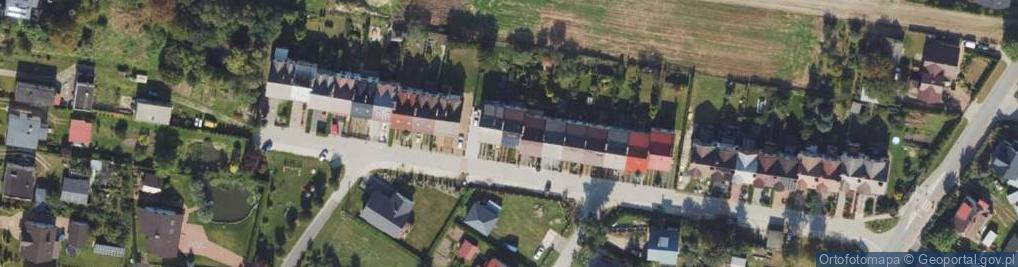 Zdjęcie satelitarne Modrzewiowa ul.