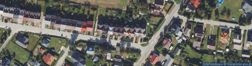 Zdjęcie satelitarne Modrzewiowa ul.