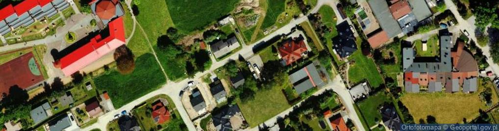 Zdjęcie satelitarne Modrzewiowa ul.