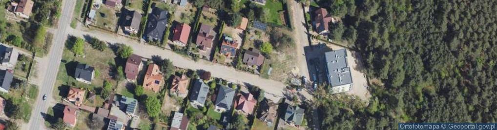 Zdjęcie satelitarne Modrzewiowa ul.