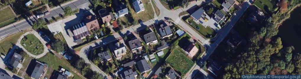 Zdjęcie satelitarne Modrzewiowa ul.