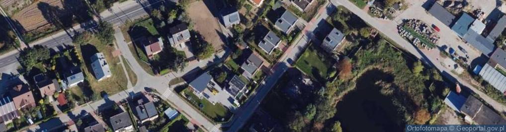 Zdjęcie satelitarne Modrzewiowa ul.