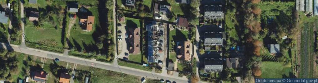 Zdjęcie satelitarne Modrzewiowa ul.