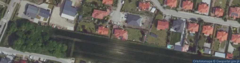 Zdjęcie satelitarne Modrzewiowa ul.