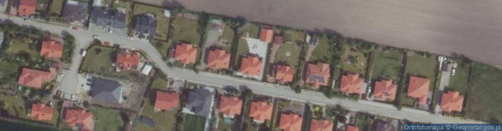 Zdjęcie satelitarne Modrzewiowa ul.
