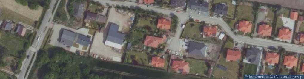 Zdjęcie satelitarne Modrzewiowa ul.