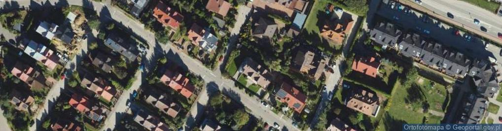 Zdjęcie satelitarne Modrzewiowa ul.