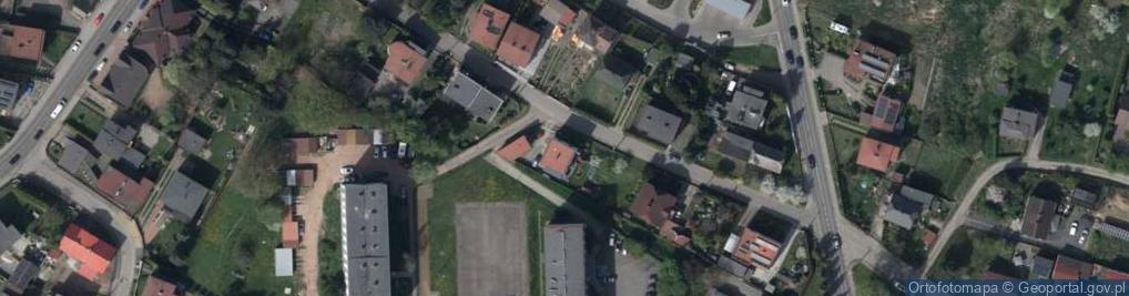 Zdjęcie satelitarne Modrzewiowa ul.