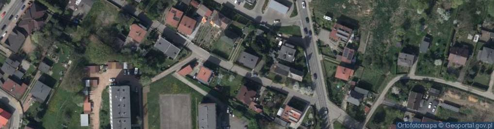 Zdjęcie satelitarne Modrzewiowa ul.
