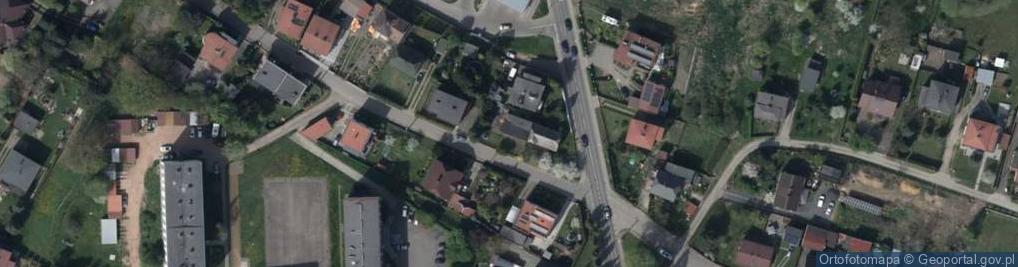 Zdjęcie satelitarne Modrzewiowa ul.