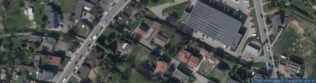 Zdjęcie satelitarne Modrzewiowa ul.