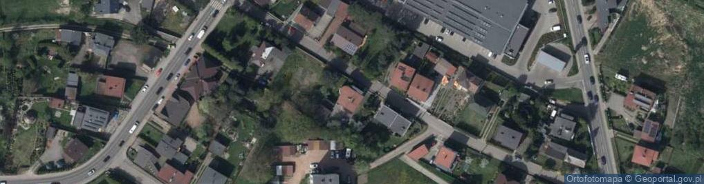 Zdjęcie satelitarne Modrzewiowa ul.