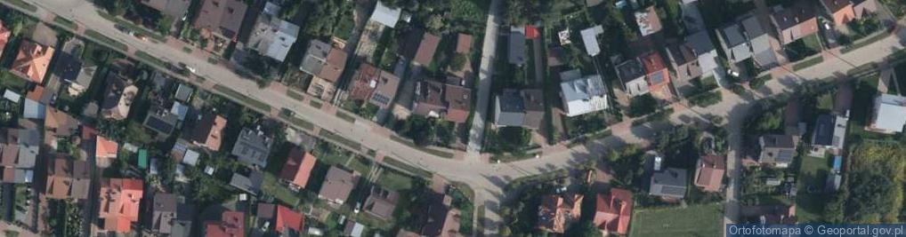 Zdjęcie satelitarne Modrzewiowa ul.