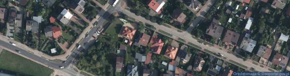 Zdjęcie satelitarne Modrzewiowa ul.
