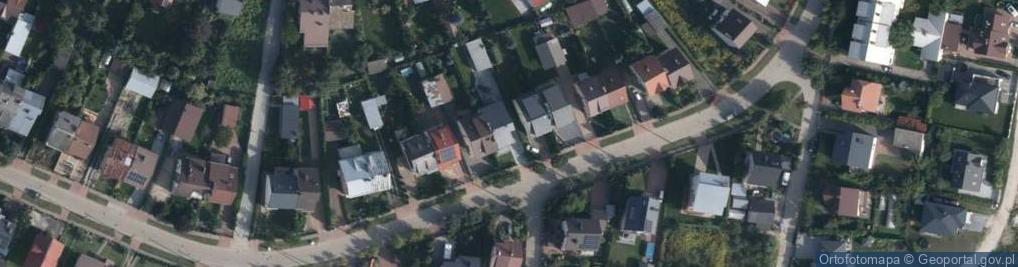 Zdjęcie satelitarne Modrzewiowa ul.