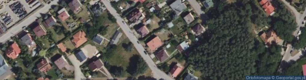 Zdjęcie satelitarne Modrzewiowa ul.