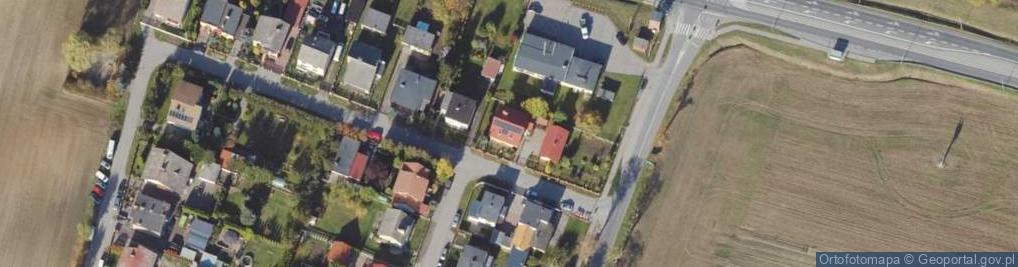 Zdjęcie satelitarne Modrzewiowa ul.