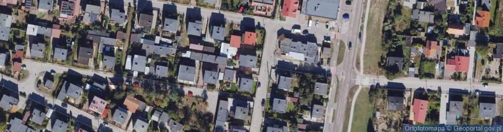 Zdjęcie satelitarne Modrzewiowa ul.